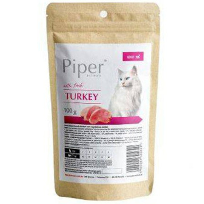 Piper Animals Dry Cat Food with Turkey, 100 g