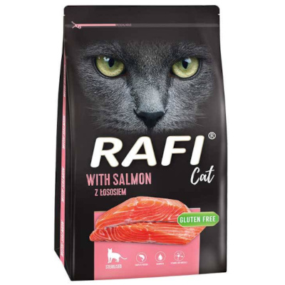 Rafi Cat Sterilised Dry Cat Food with Salmon, 7 kg