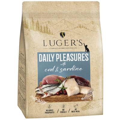 Luger’s Daily Pleasures Dry Cat Food with Cod and Sardines, 1 kg
