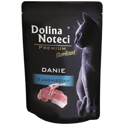 Dolina Noteci s Premium Sterilised Wet Cat Food: Lamb Flavor, 85 g