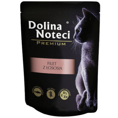 Dolina Noteci Premium Wet Cat Food with Salmon Fillet, 85 g