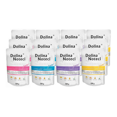 Dolina Noteci s Premium Junior Mix Wet Dog Food, 12 x 100 g
