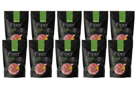 Piper Animals Wet Dog Food with Venison and Pumpkin, 10-pack (500 g each)