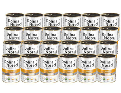 Dolina Noteci s Premium Wet Dog Food, Rich in Duck and Pumpkin, 24 x 400 g Pack
