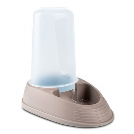 Barry King Automatic Food and Water Dispenser for Dogs or Cats, 0.5 L, Beige