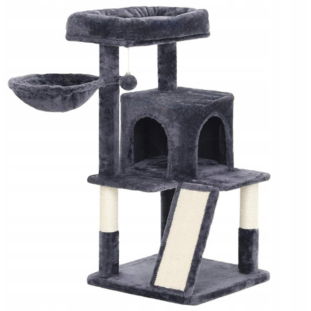 Gaczoo Cat Scratcher, Dark Gray, 50 x 50 x 96 cm