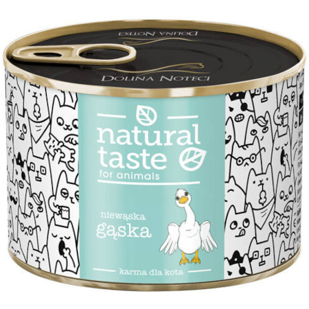 Natural Taste Niewąska Gąska Wet Cat Food – Goose Meal, 185 g