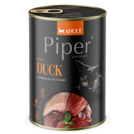 Piper Animals Wet Cat Food with Duck, 400 g