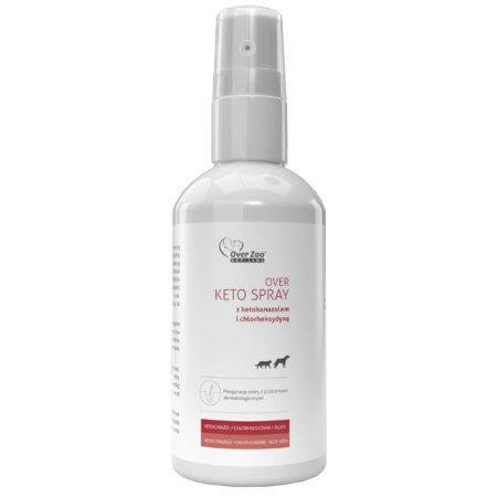 Over Zoo Keto Spray for topical skin care for dogs and cats, 100 ml