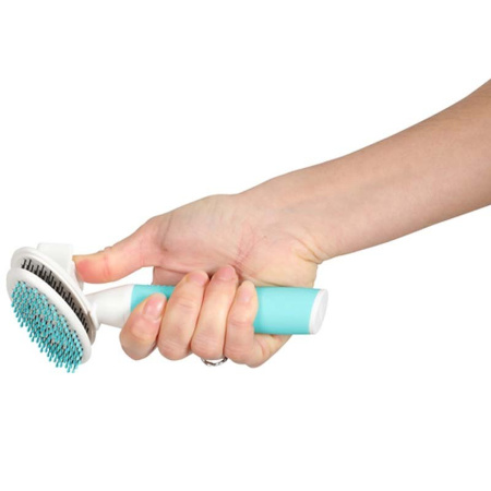 Zolux Anah Soft Brush with Retractable Pins for Puppies and Cats