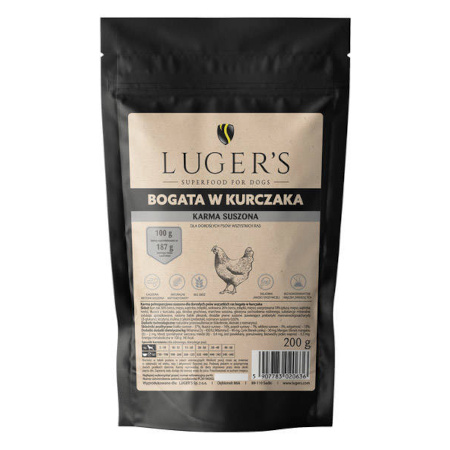 Luger’s Dry Dog Food Rich in Chicken, 200 g