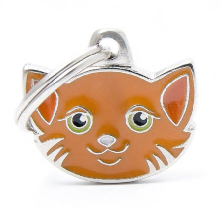 Engraved ID Tag for a European Cat
