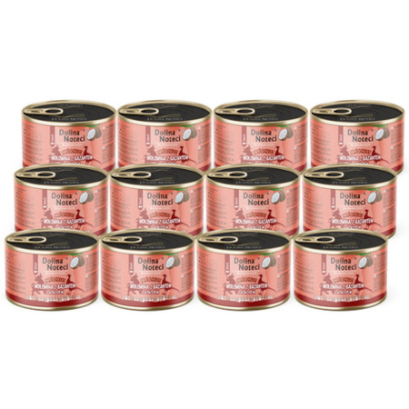 Dolina Noteci 's Superfood Pâté & Fillet Set: Wet Cat Food with Beef, Pheasant, and Coconut (12 x 185 g)