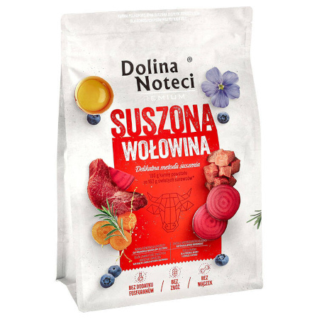 Dolina Noteci s Premium Beef Dry Dog Food, 3 kg