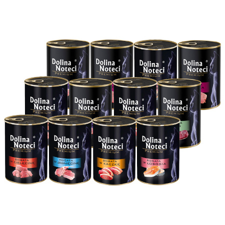 Dolina Noteci s Premium Wet Cat Food, Mixed Flavors, 12 x 400 g