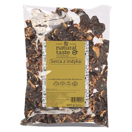 Natural Taste Natural Dog Treats: Turkey Hearts, 600 g