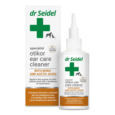 Dr. Seidel Otikor Ear Care Solution for Dogs and Cats, 75 ml