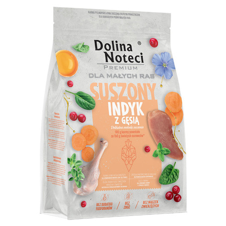 Dolina Noteci s Premium Dry Dog Food for Adult Small Breeds: Turkey & Goose, 3 kg