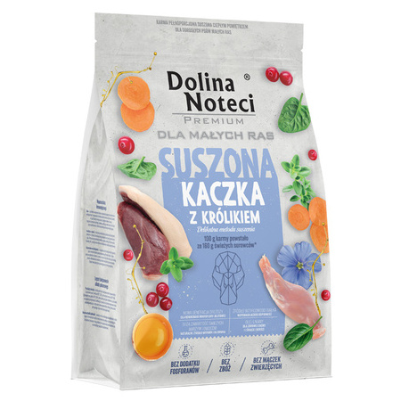 Dolina Noteci s Premium Dry Dog Food for Adult Small Breeds: Duck & Rabbit, 3 kg