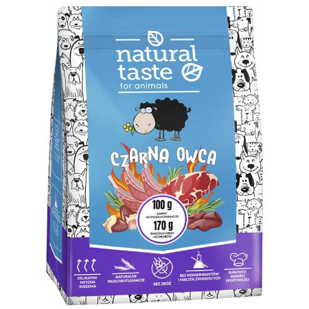 Natural Taste Black Sheep Dry Dog Food, 1 kg