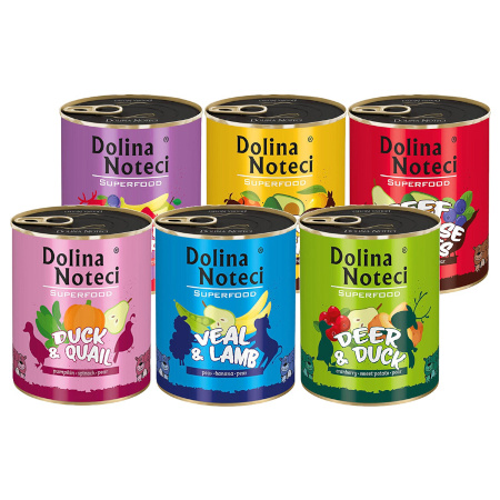 Dolina Noteci Superfood Mix Wet Dog Food, 6 x 800 g