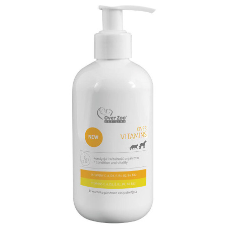 Over Zoo Over Vitamins Supplement for the vitality and health of dogs and cats, 250 ml
