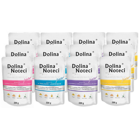 Dolina Noteci s Premium Junior Mix Wet Dog Food, 12 x 100 g