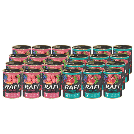 Rafi Junior Mix Wet Dog Food, 24 x 400 g
