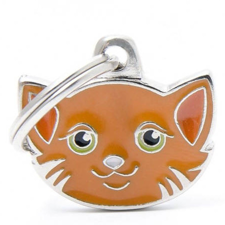 Engraved ID Tag for a European Cat