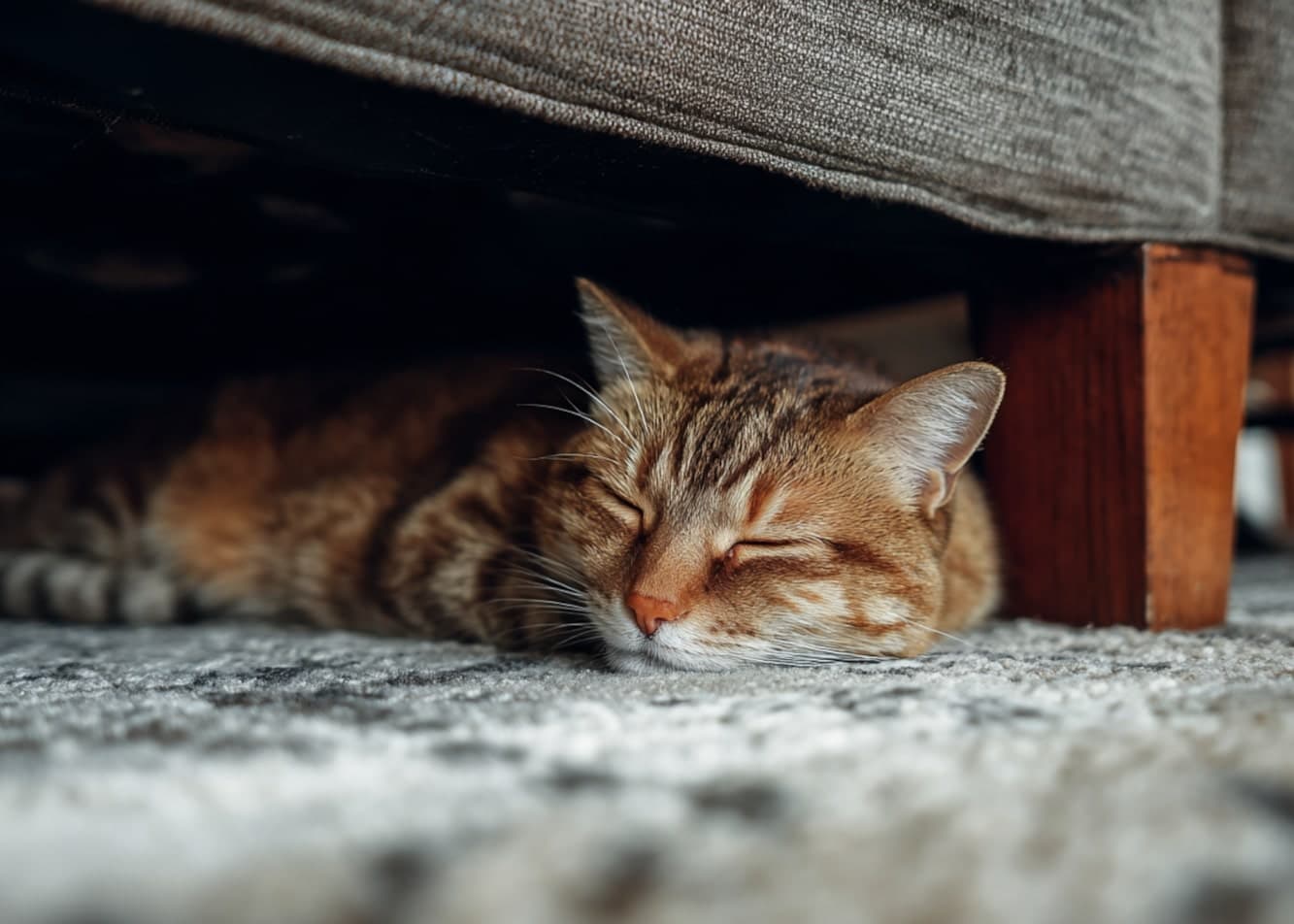 A cat's behavior after deworming