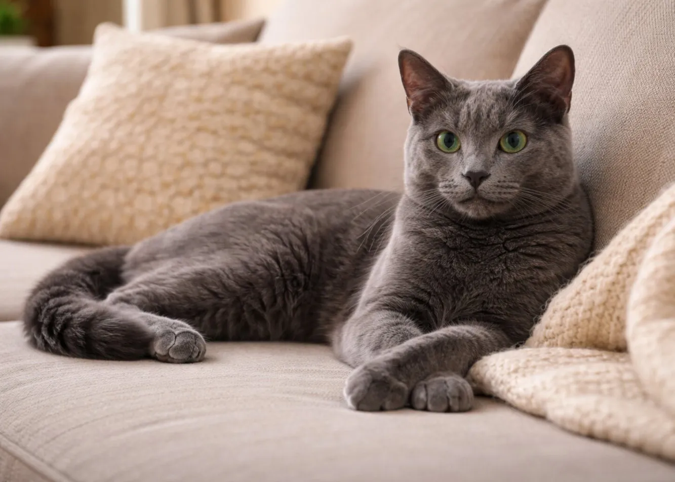 Is the Russian Blue the perfect calm house cat?