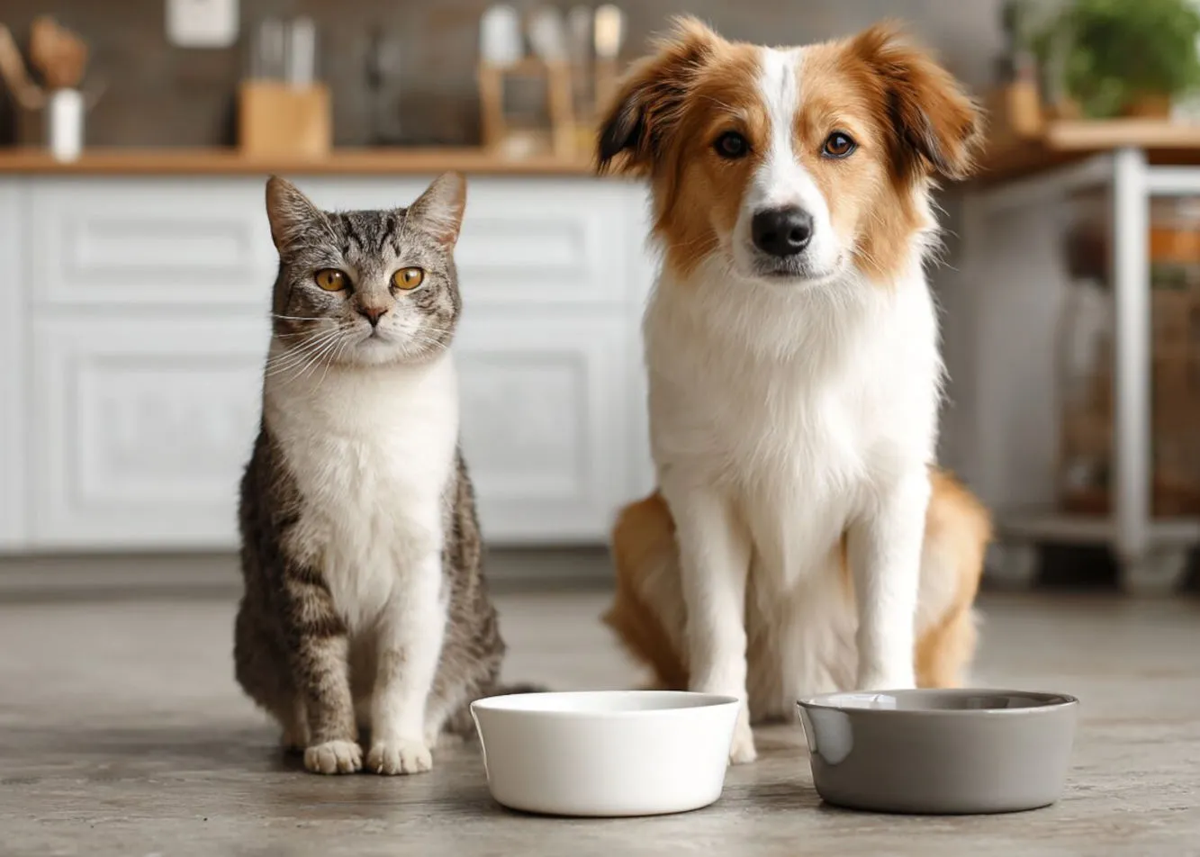 Can dogs eat cat food, and vice versa?