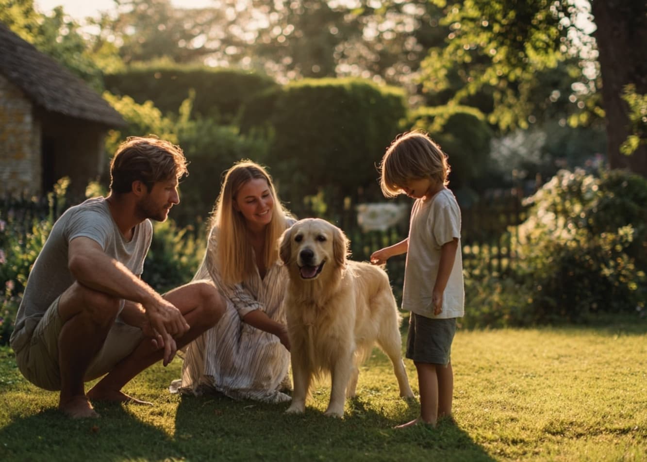What kind of dog is best for a family with children?