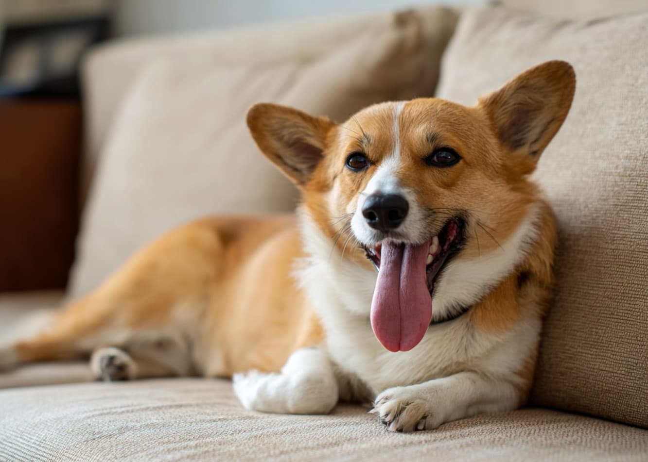Why is the dog panting?