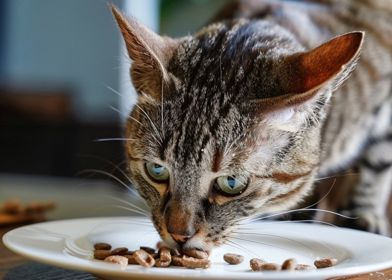 How do I switch my cat's food?