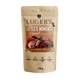 Luger's Little's Moments Wet Dog Food for Small Breeds with Quail and Cranberry, 150 g