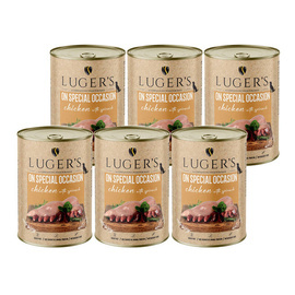 Luger's On Special Occasion Wet Dog Food: Chicken with Spinach, 6-pack (400 g each)