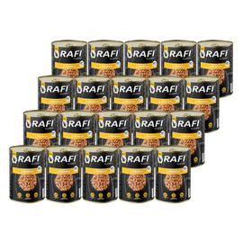 Rafi Classic Wet Cat Food: Chunks with Poultry in Gravy, 20-Pack (415 g each)