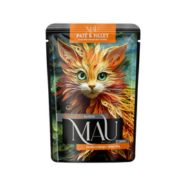 MAU Pâté and Fillet Wet Cat Food for Kittens—Duck with Mango and Wild Rose, 85 g