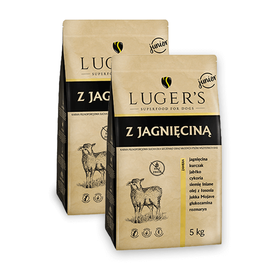 Luger’s Junior Dry Dog Food with Lamb, 2 x 5 kg Set
