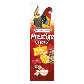 Versele Laga Prestige Sticks: Seed Sticks with Mango and Rosehip for Medium and Large Parrots, 140 g