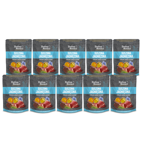 Dolina Noteci Premium Dry Cat Food with Lamb, 10-Pack (150 g each)