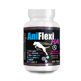 Game Dog AniFlexi HA Dietary Supplement for Dogs with Osteoarthritis of the Joints and Spine, 150 tablets