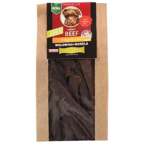 Milord Dog Treats with Beef and Apricot, 80 g