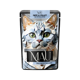 MAU Pâté and Fillet Wet Cat Food for Spayed/Neutered Cats: Venison with Kamchatka Berries, 85 g