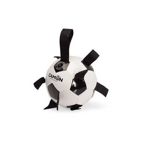 Camon Ball with Handles, Dog Toy, Black and White, 21 cm