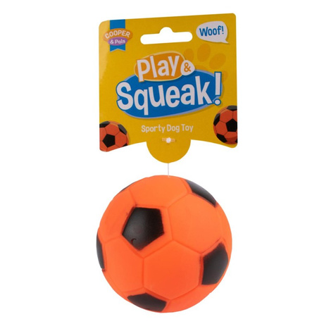 Cooper & Pals Squeaky Dog Toy - Soccer Ball