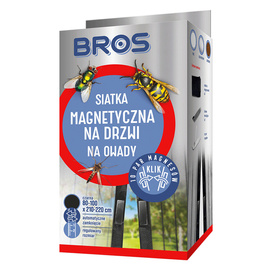 Bros Magnetic Black Insect Screen for Doors, 100 x 220 cm