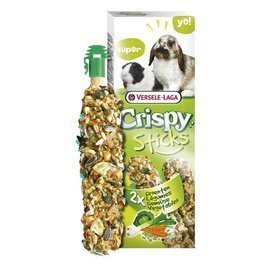 Versele Laga Crispy Sticks Vegetable Sticks for Rabbits and Guinea Pigs, 2 pieces. 110 g