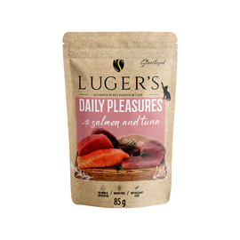 Luger's Daily Pleasures Sterilised Wet Cat Food with Salmon and Tuna, 85 g